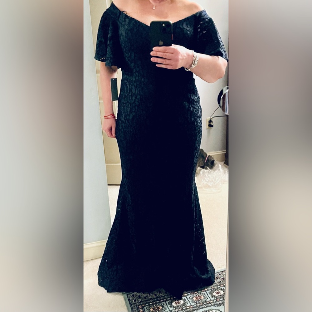 New TERI JON by Rickie Freeman gown.   SZ 16